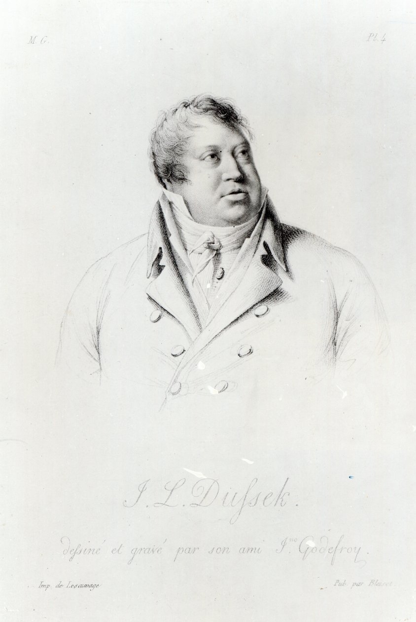 Jan Ladislav Dussek (1760-1812) alkotó: J. Godefroy