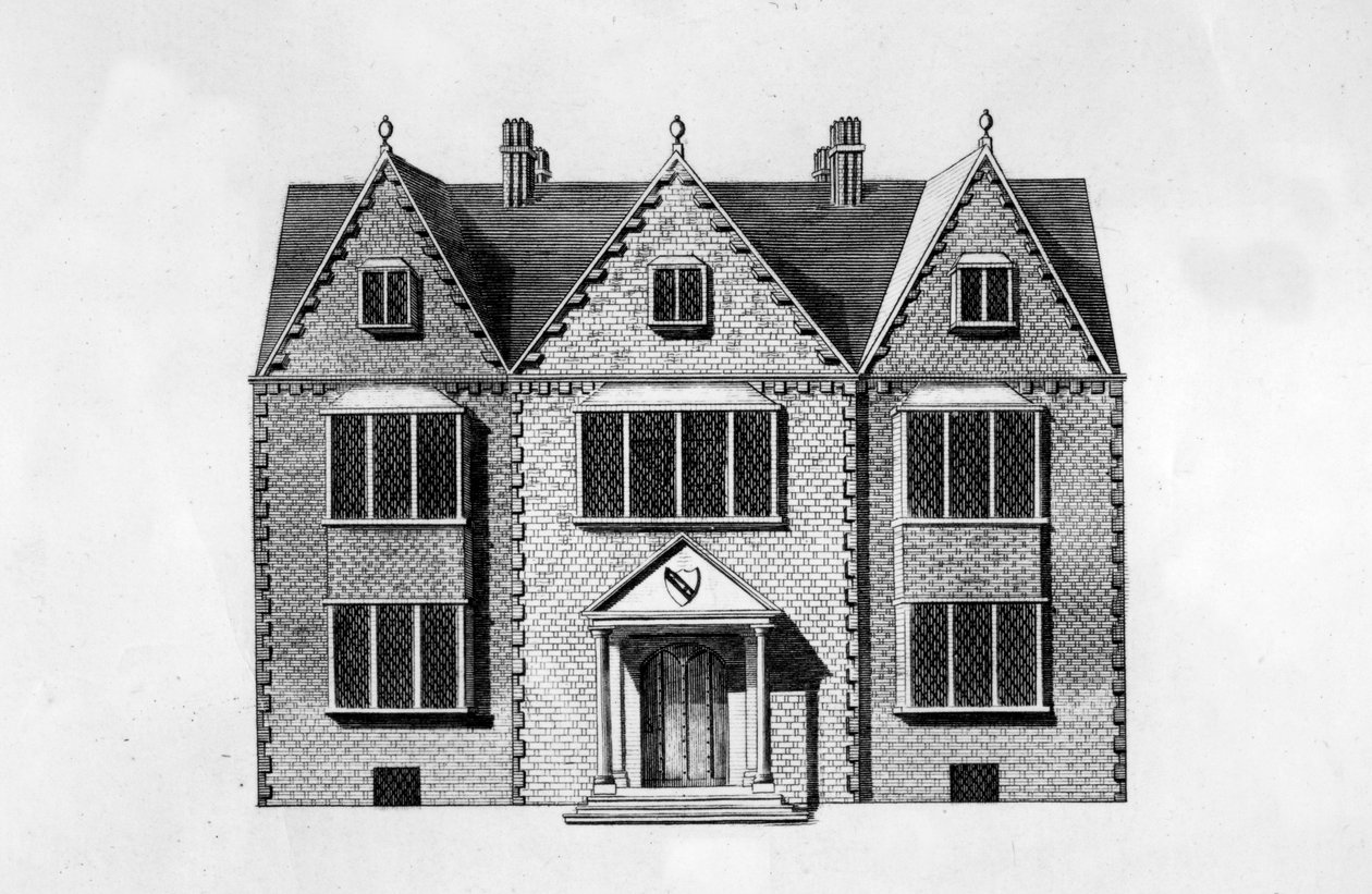 New Place, vésette Andrew Birrell, 1790 alkotó: J Jordan