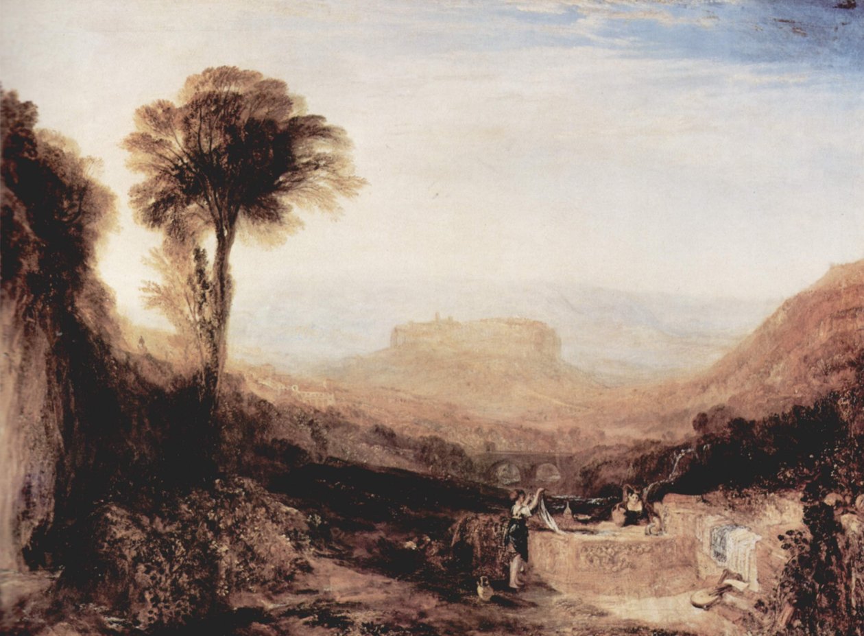 Orvieto kilátása alkotó: Joseph Mallord William Turner