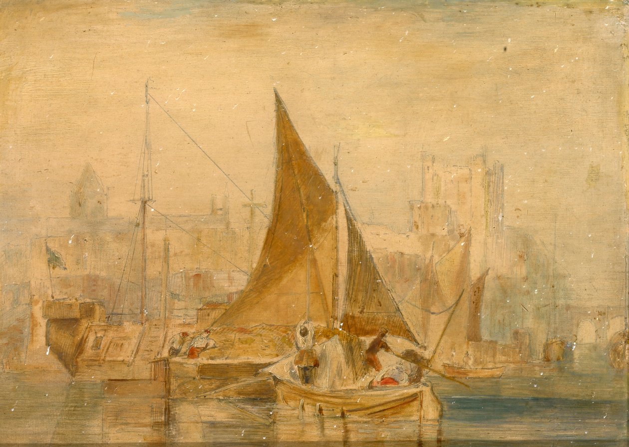Rochester a Medway -n alkotó: Joseph Mallord William Turner