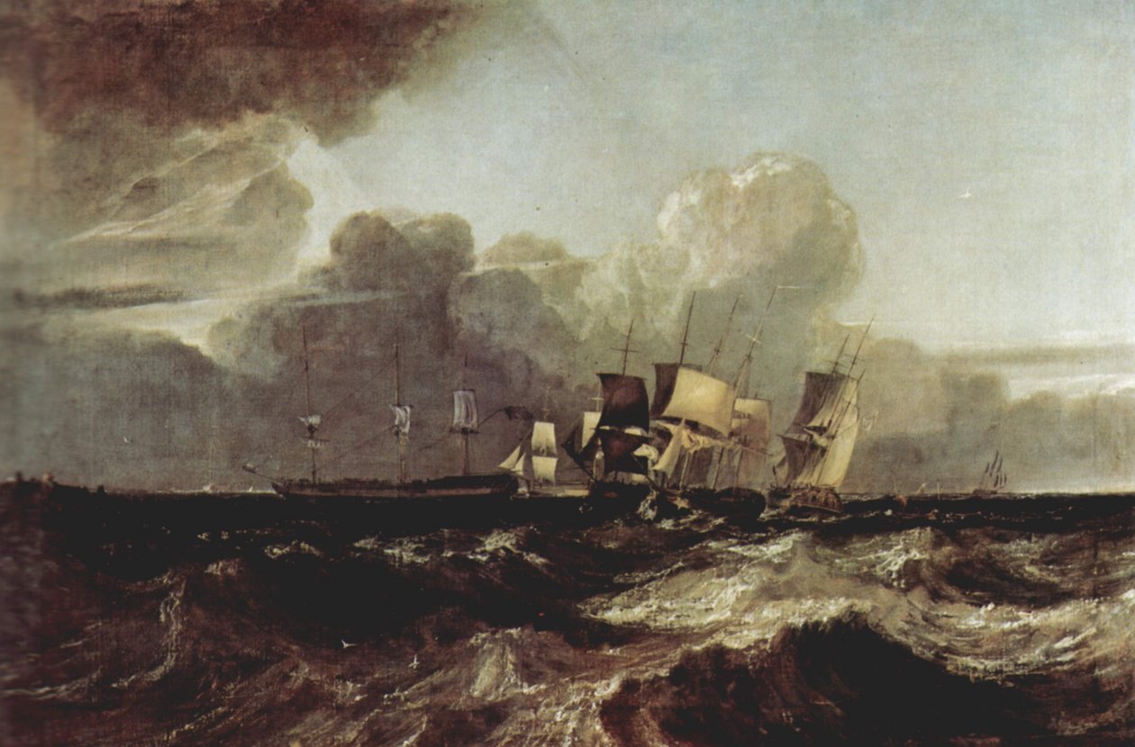A horgonyhoz érkező hajók alkotó: Joseph Mallord William Turner