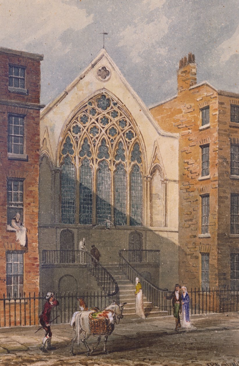 Kilátás az Ely-kápolnára, 1815 alkotó: John Preston Neale