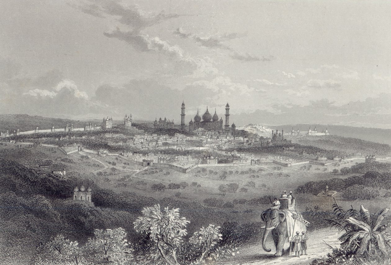 Delhi, vésette Edward Paxman Brandard (1819-98) 1860 körül alkotó: John Ramage