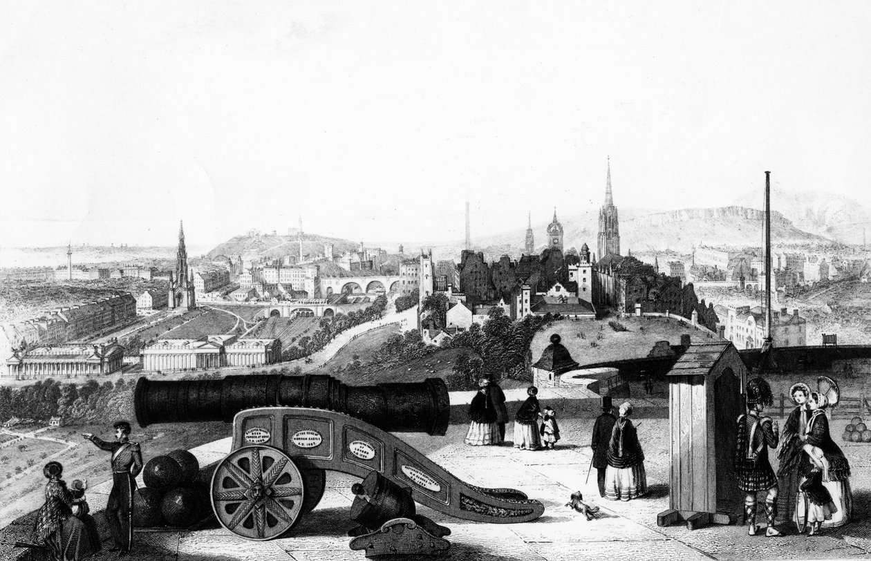 Edinburgh a kastélyból, Thomas Brown metszete alkotó: John Ramage
