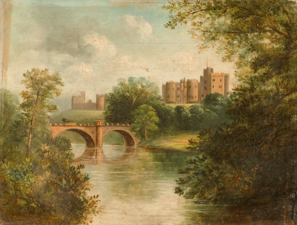 Alnwick kastély, 1850 alkotó: J. Sharkey