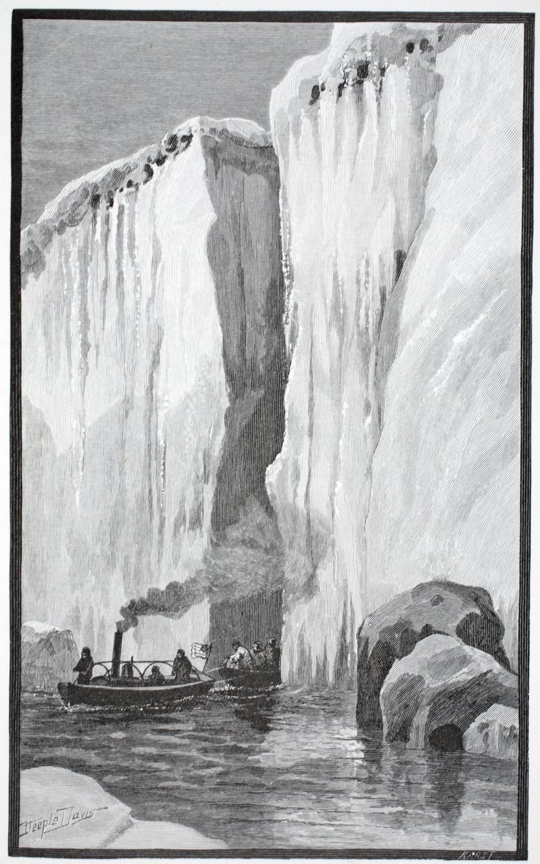 Csodálatos vezetés egy osztott floeberg, pub. London 1886 alkotó: J. Steeple Davis