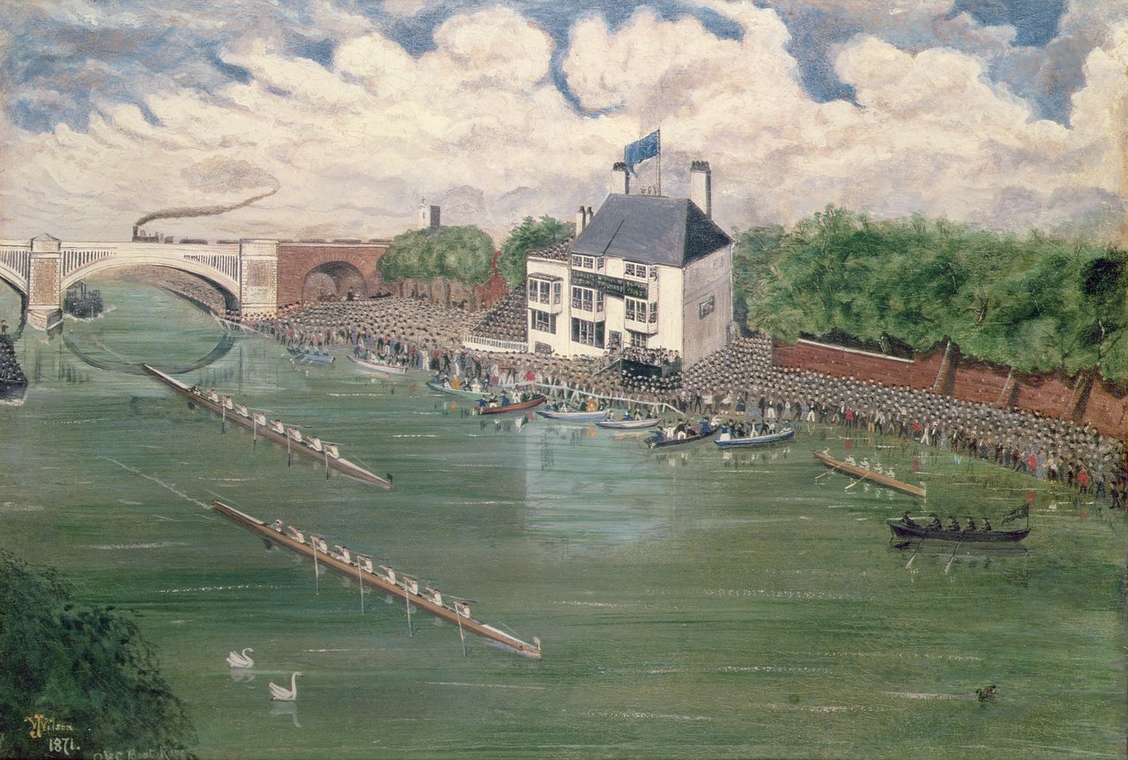 Oxford és Cambridge Boat Race, 1871 alkotó: Lieutenant Colonel J. Wilson