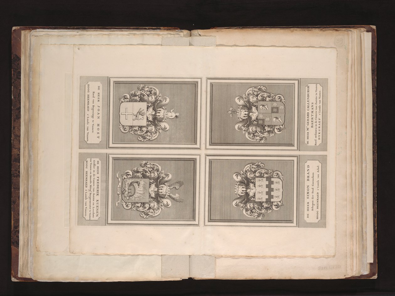 A Vyf Heeren Landen új térképe a Den Thief és Zouwen Dyk között található/napvilágra került, és Reinier és Iosua Ottens, amszterdami térképkereskedők közzétették 1741 alkotó: J. van Jagen