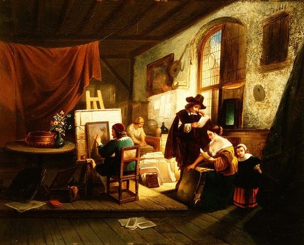 A művész műterme alkotó: J.A.B. Stroebel