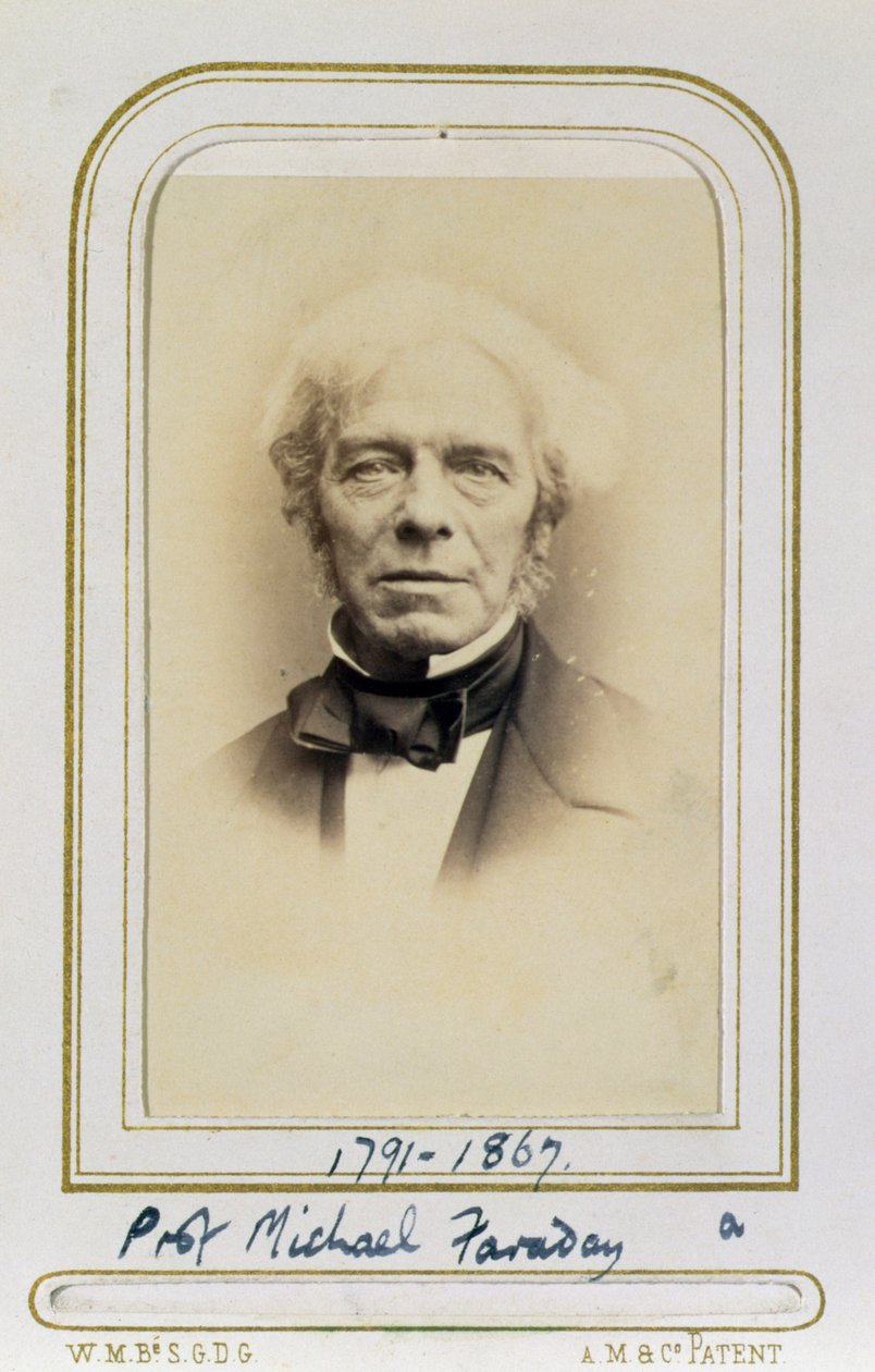 Michael Faraday (1791-1867) portréja (albumnyomat) alkotó: J.C. Watkins