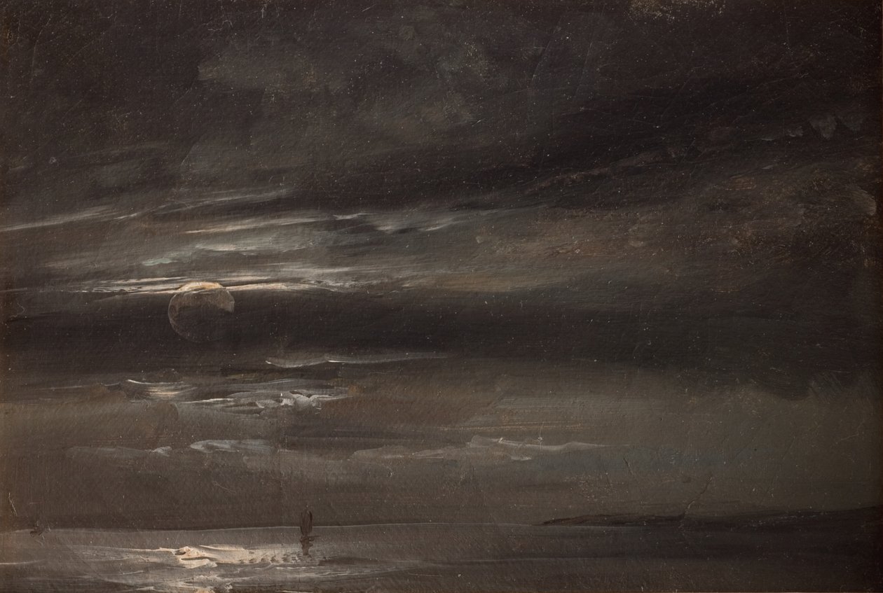 Holdfény a tenger felett alkotó: Johan Christian Dahl