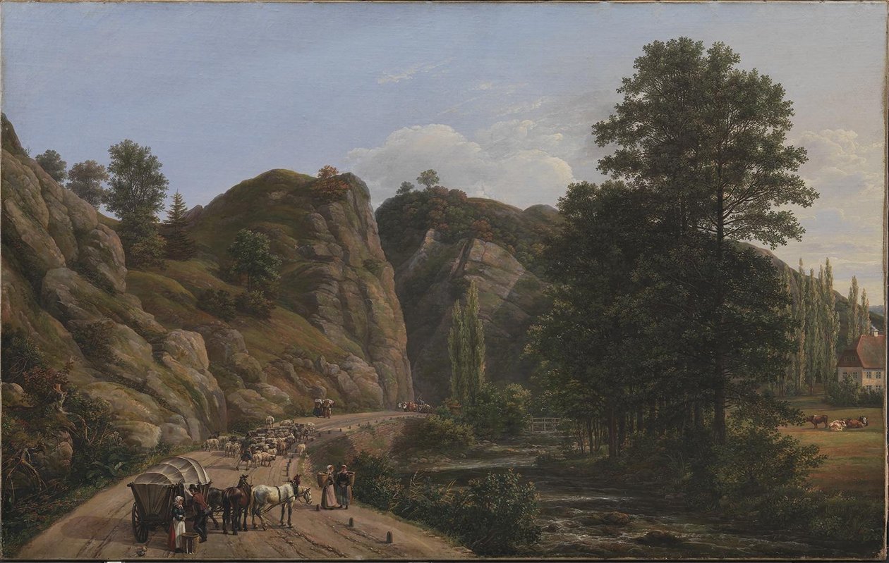 Plauenscher Grund Drezda közelében alkotó: Johan Christian Dahl