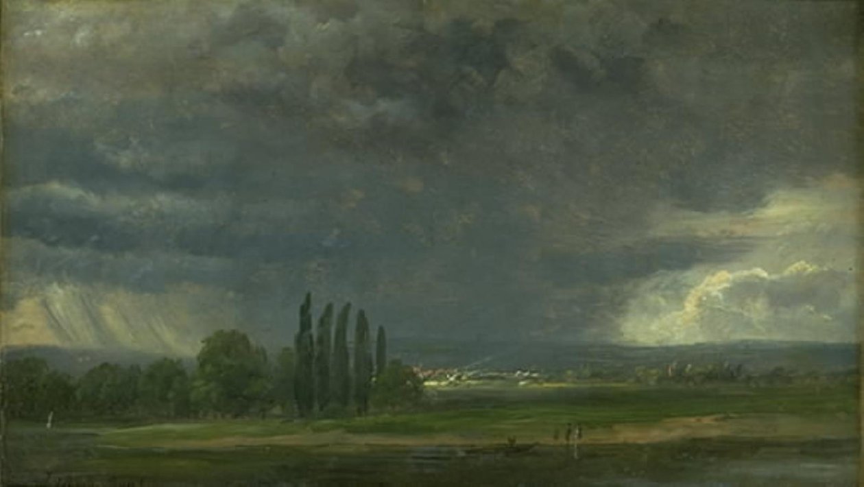 Az Elba-völgy Drezda közelében alkotó: Johan Christian Dahl