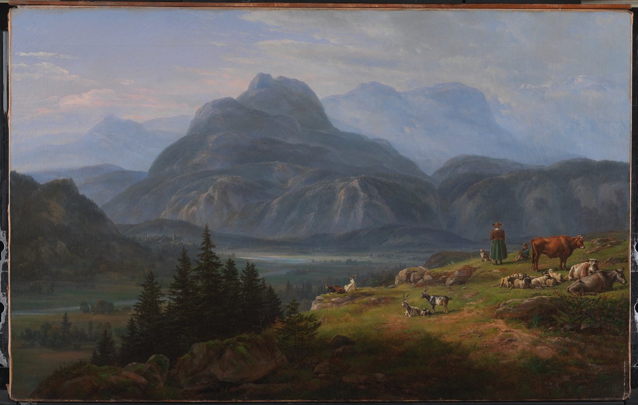 Az Etsch-völgy Roveredo közelében alkotó: Johan Christian Dahl