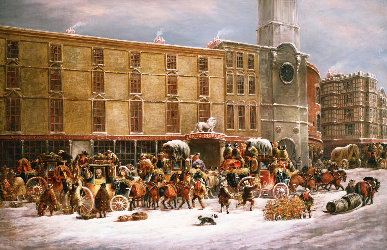 The White Lion Hotel and Tavern, Bristol, 1873 alkotó: J.C. Maggs