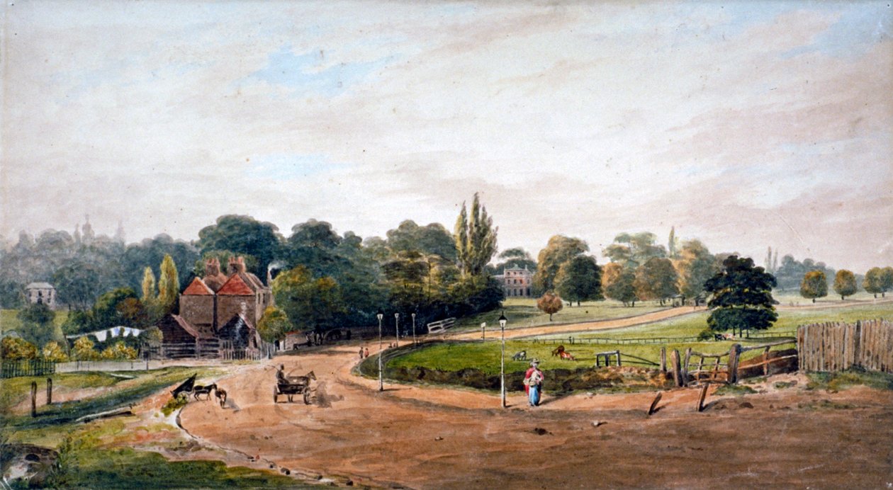 Lordship Lane, Camberwell, London, 1860 alkotó: JC Mandy