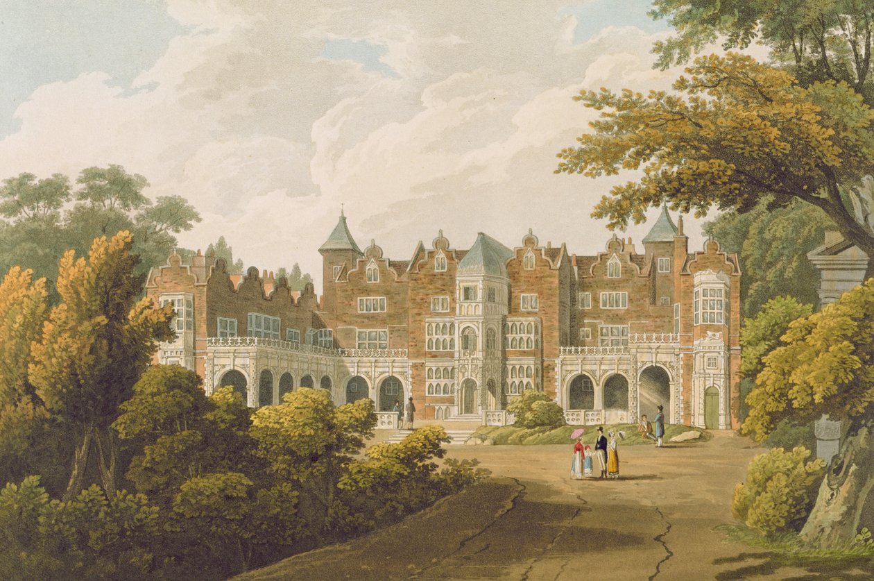 Holland House, a Right Honorable Lord Holland székhelye, metszett R. Havell und Son alkotó: J.C. Smith