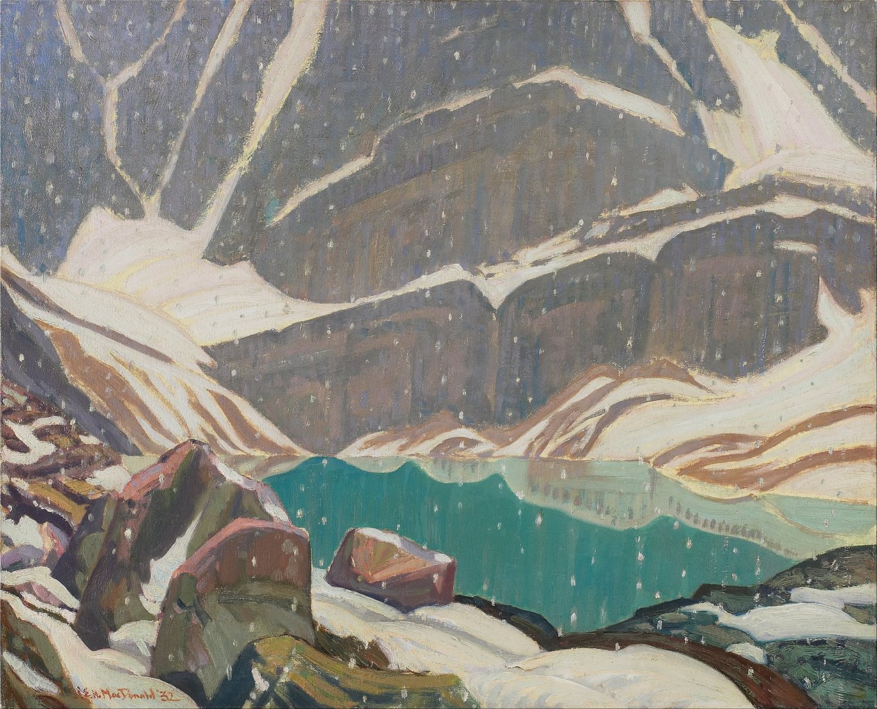 Hegyi magány (Oesa -tó) alkotó: J.E.H. MacDonald
