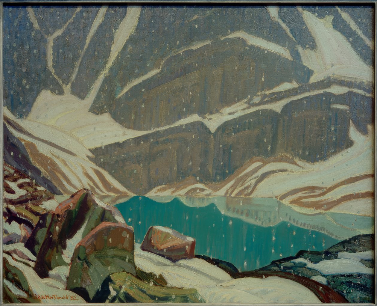 Hegyi magány (Oesa-tó) alkotó: J.E.H. MacDonald