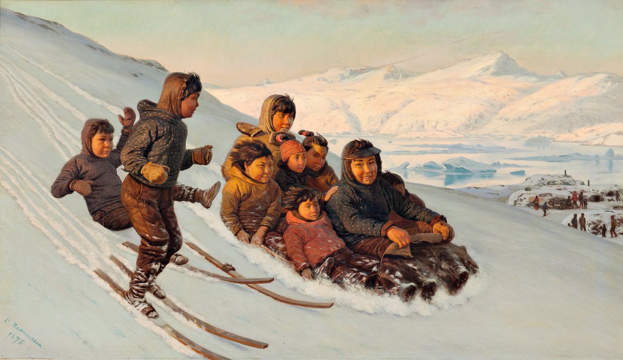 Tél Grönlandon alkotó: J.E. Carl Rasmussen