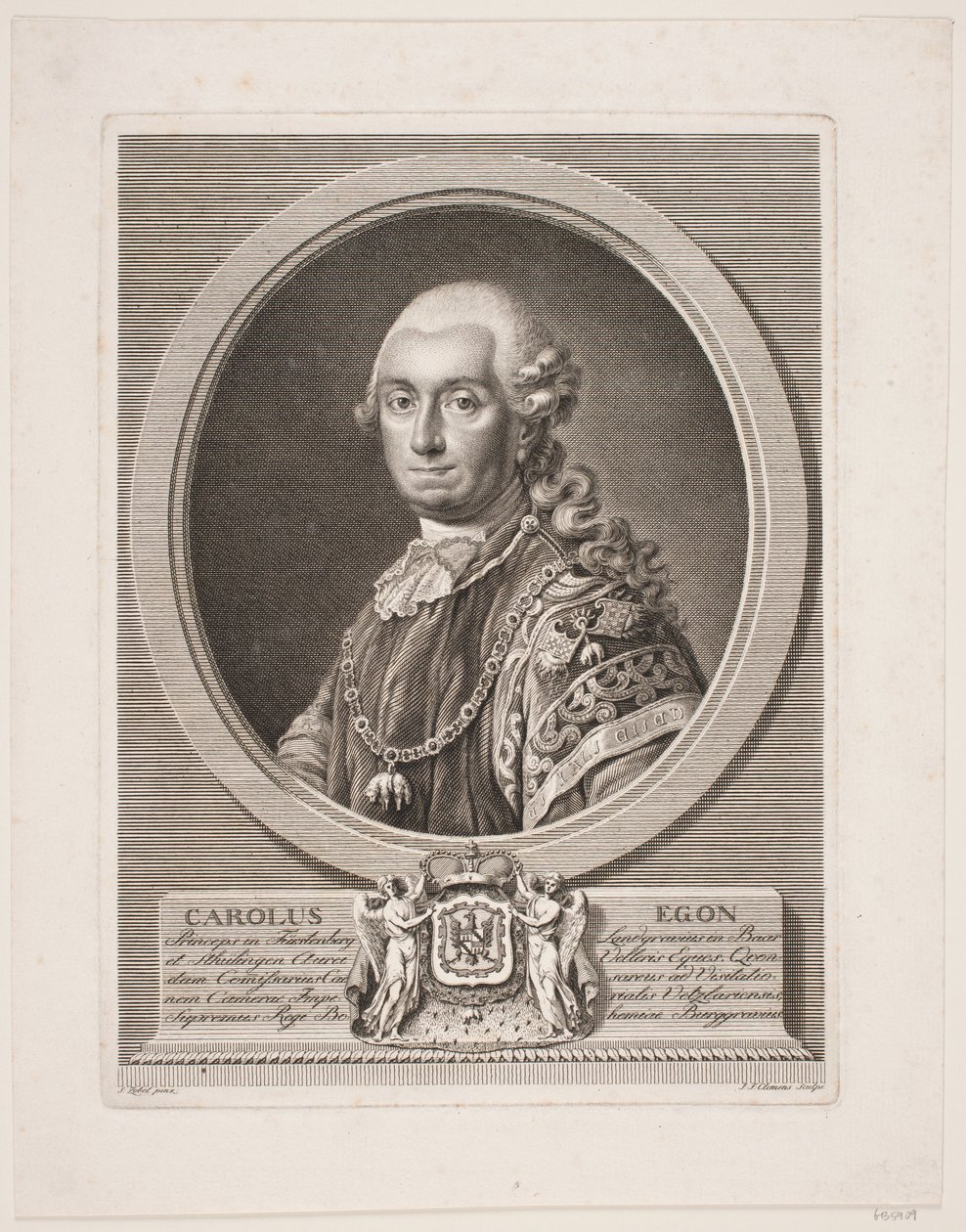 Carl Egon, Fürstenberg hercege alkotó: J.F. Clemens