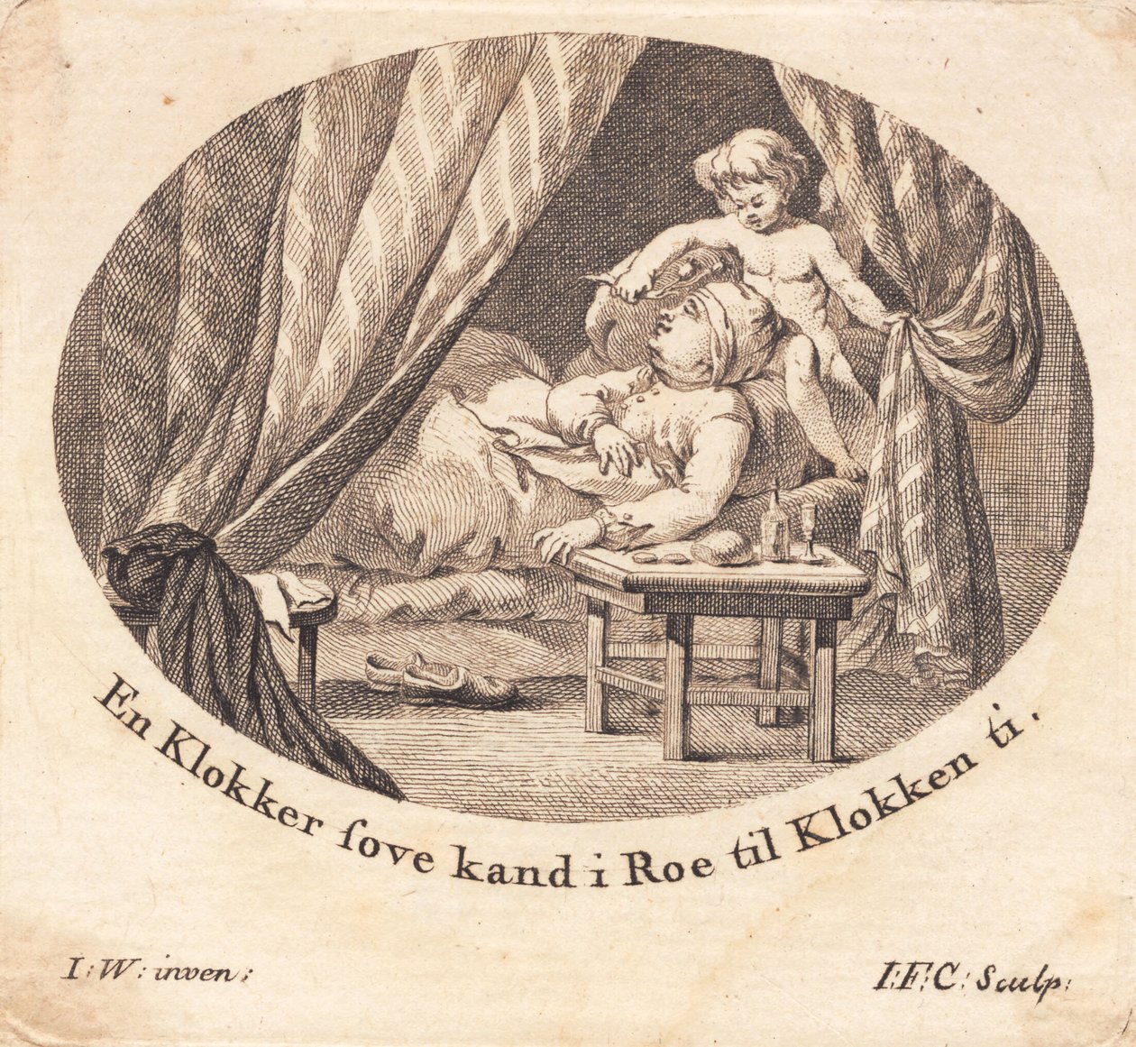 Egy kövér harangozó alszik alkotó: J.F. Clemens