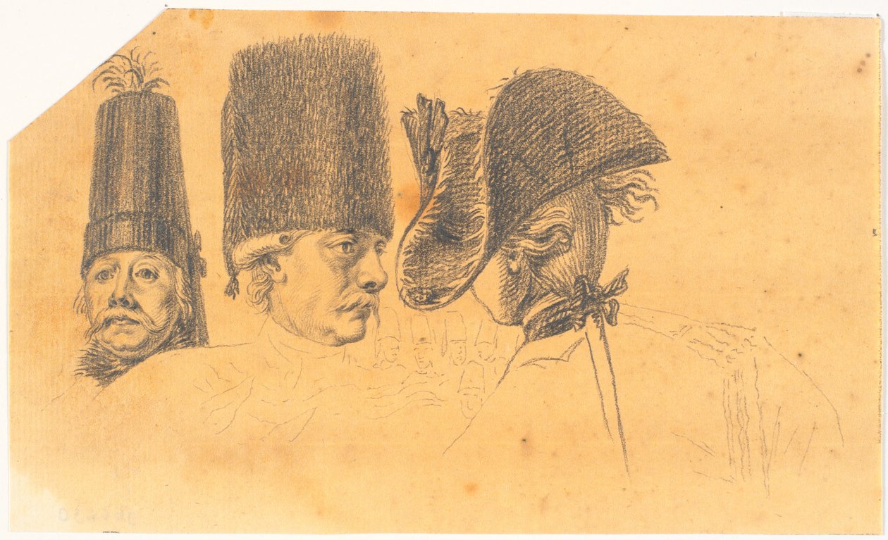 Felkészülés a három fejre a bothoz: Nagy Frederik hazalovagol a potsdami revü után alkotó: J.F. Clemens