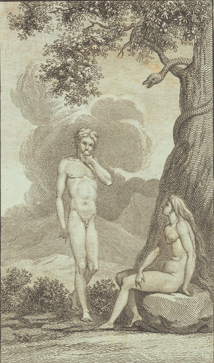 Illusztráció Ewald „Ádám és Éva” című művéhez. IV alkotó: J.F. Clemens