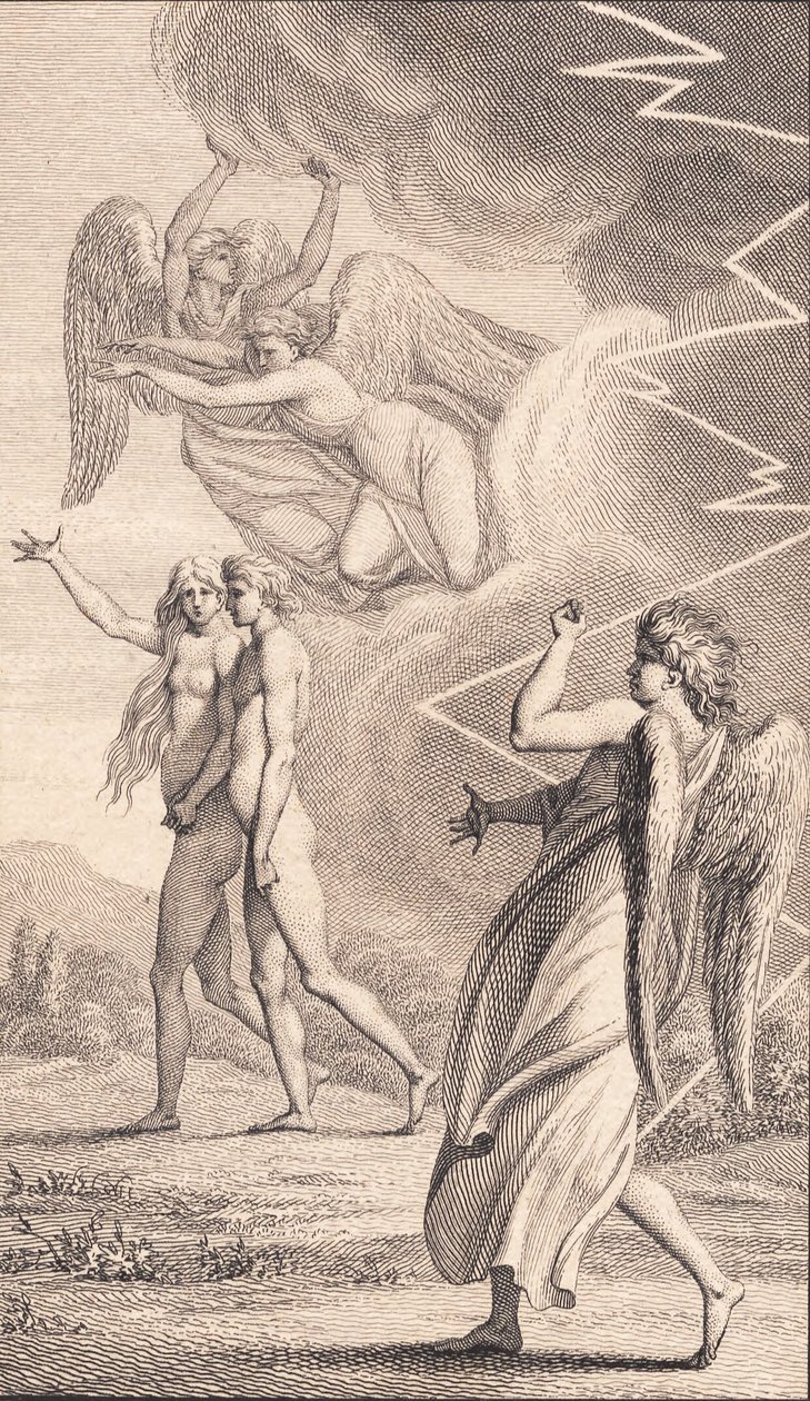 Illusztráció Ewald „Ádám és Éva” című művéhez. V alkotó: J.F. Clemens