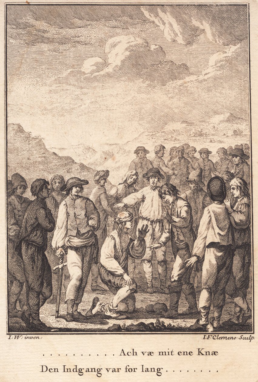 Niels Kok a bíróságon alkotó: J.F. Clemens