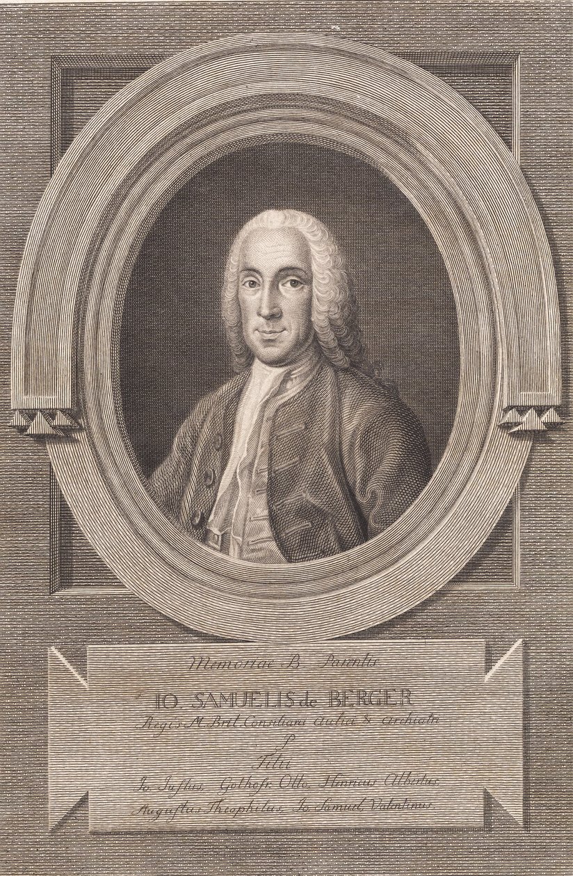 Johann Samuel von Berger orvos portréja alkotó: J.F. Clemens
