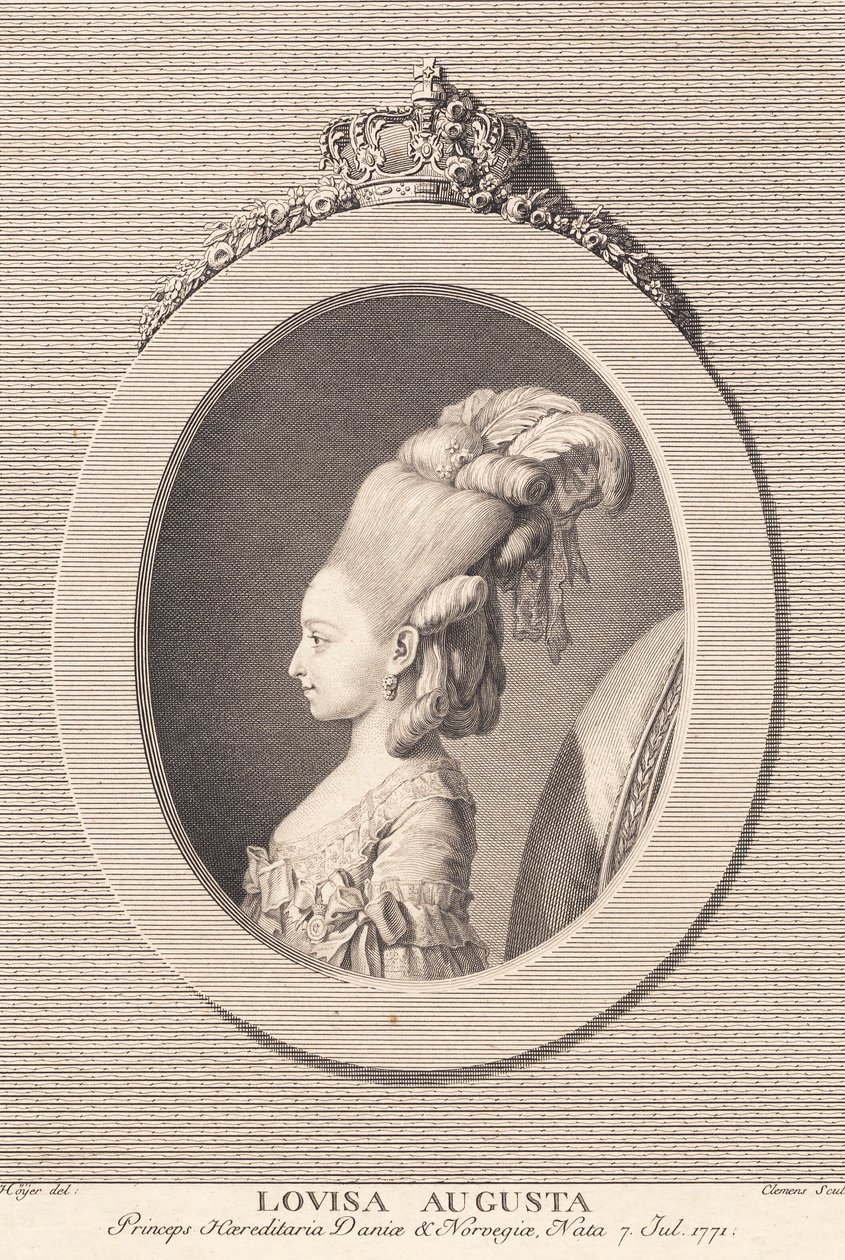 Louisa Augusta hercegnő alkotó: J.F. Clemens