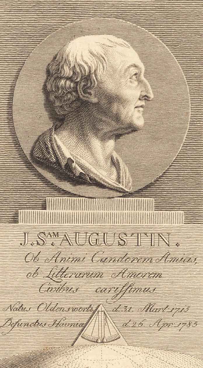 Johan Samuel Augustin hadügyi titkár alkotó: J.F. Clemens