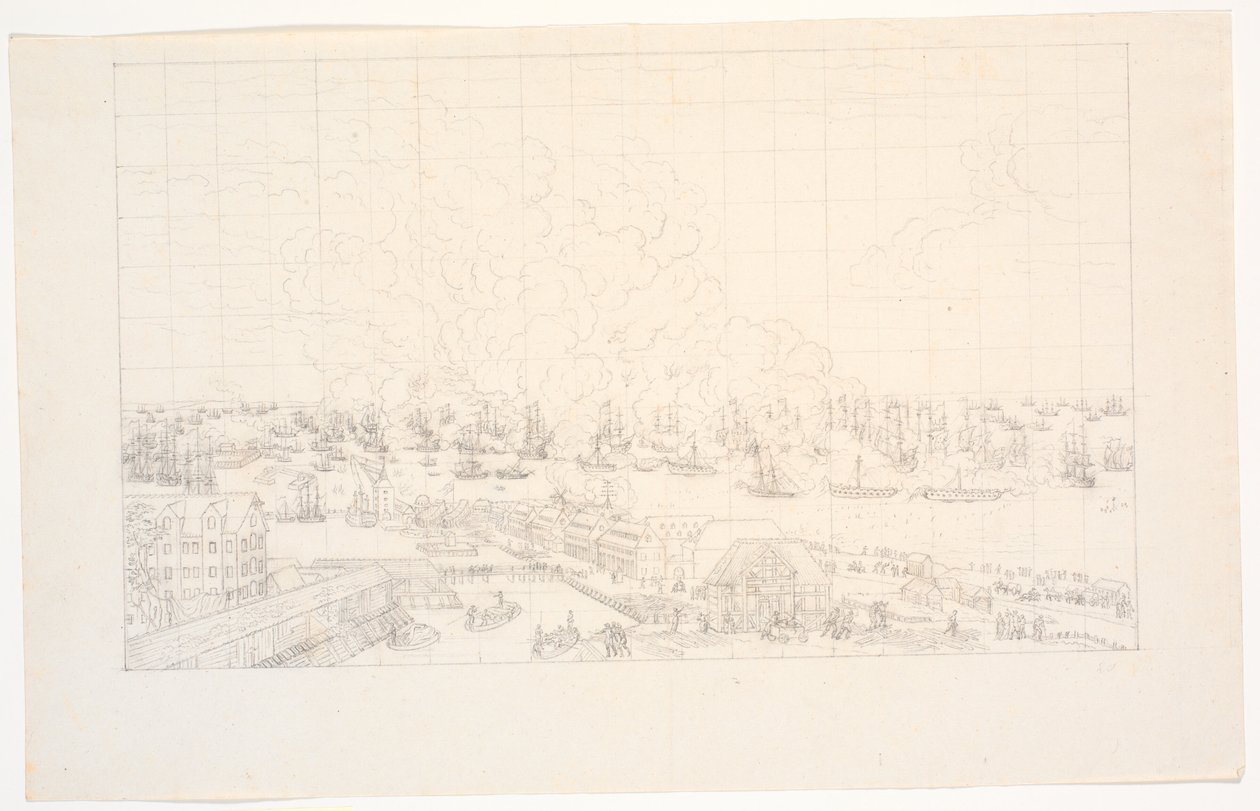A redeni csata 1801. április 2 alkotó: J.F. Clemens
