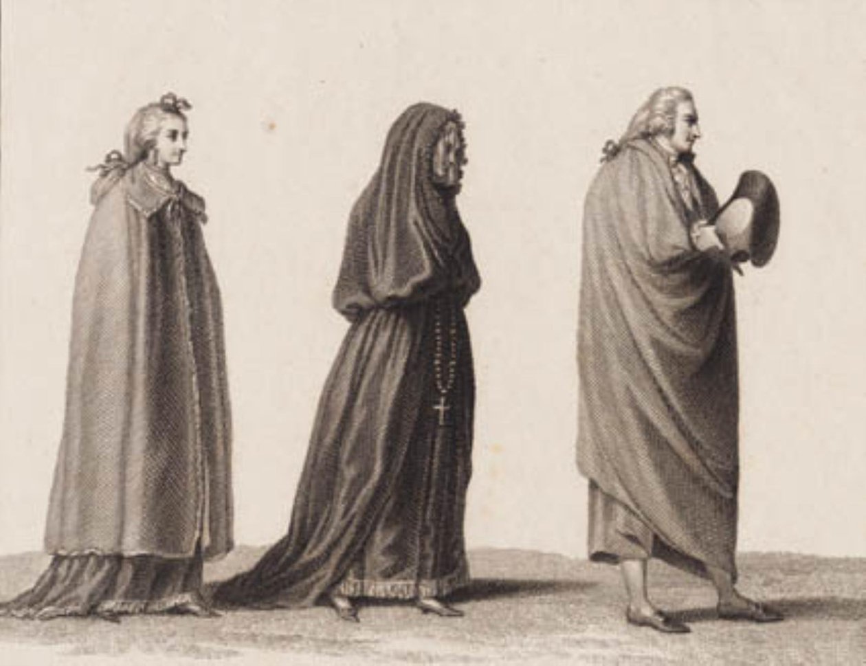 Három portugál. Használt: J. Murphy: „Utazások Portugáliában. 1789-90 alkotó: J.F. Clemens