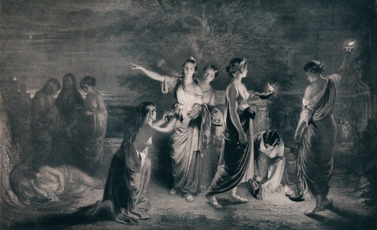 „A bölcs és ostoba szüzek”, 1900, 1911 alkotó: JG Lander