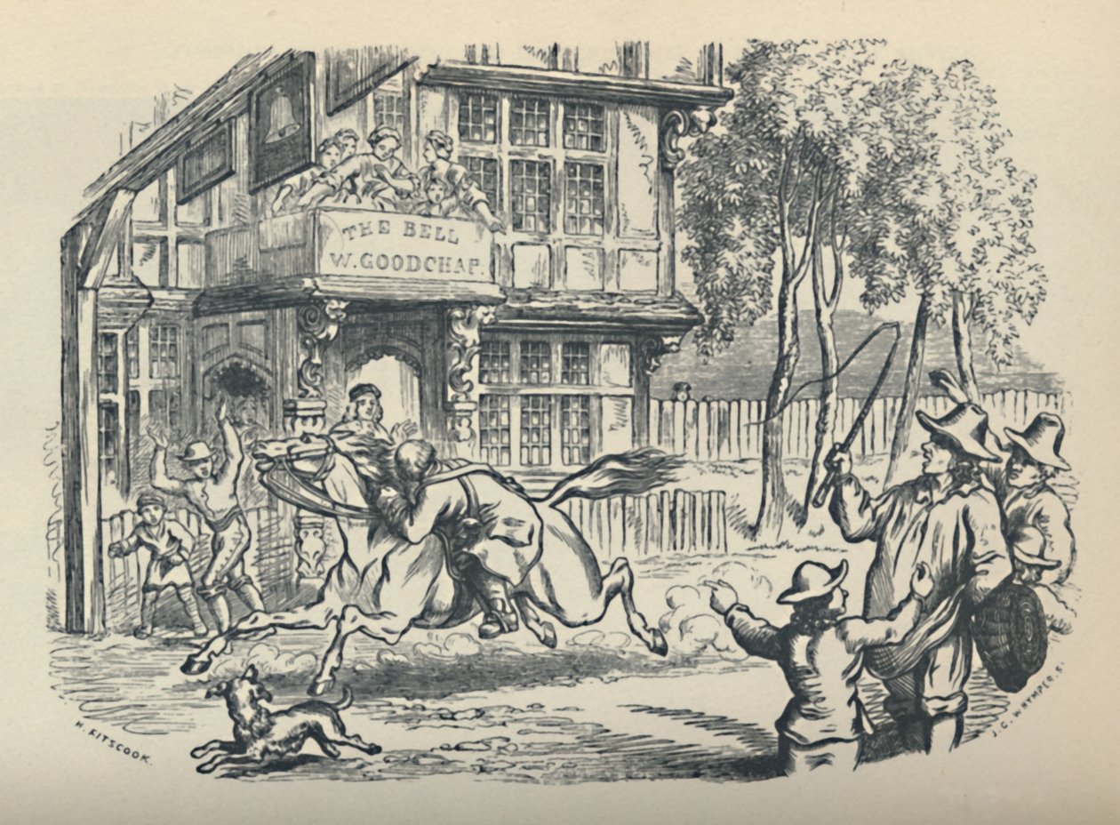 „John Gilpin Passing The Bell, Edmonton”, 1950. alkotó: JG Whymper