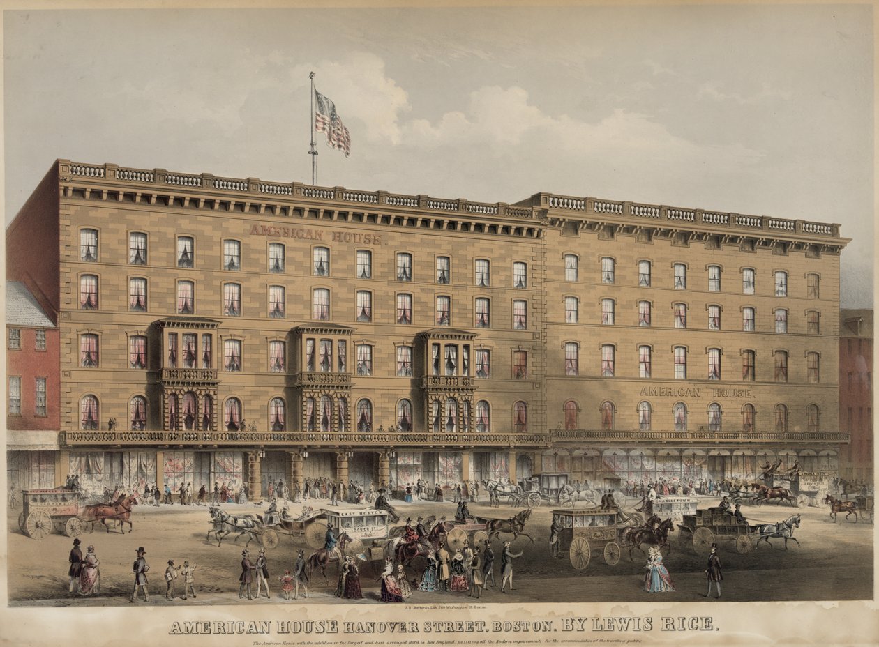American House Hanover Street, Boston Medium alkotó: J.H. Bufford