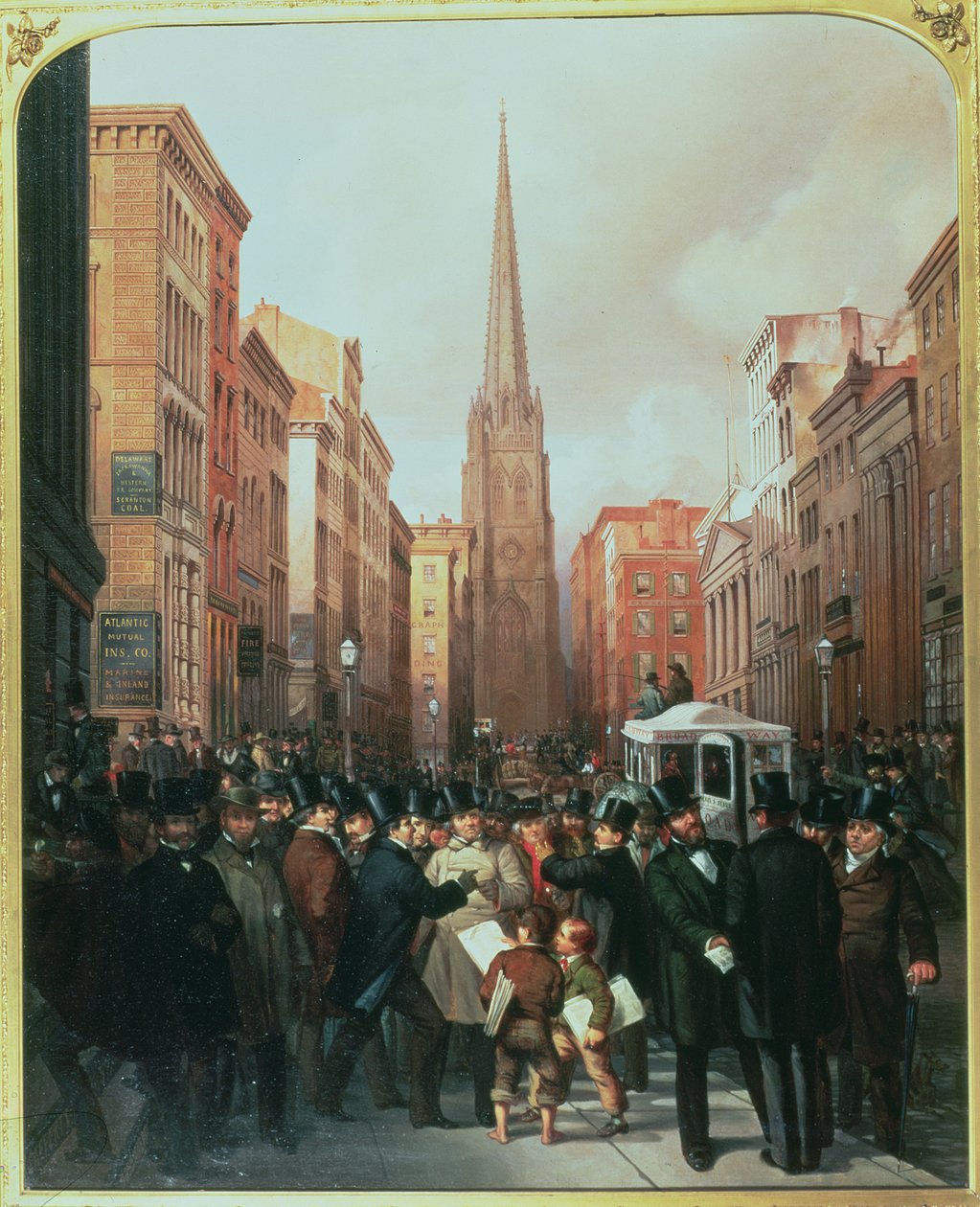 Wall Street, 1857. október 13 alkotó: J.H. and Rosenburg, C. Cafferty