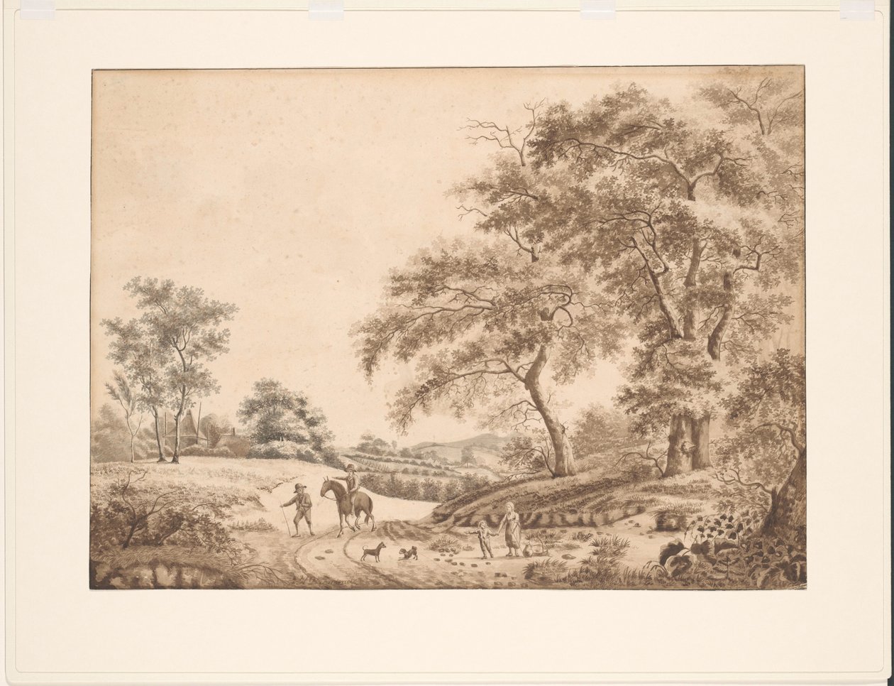 Tájkép alkotó: J.H. de Friderici (signed by artist)