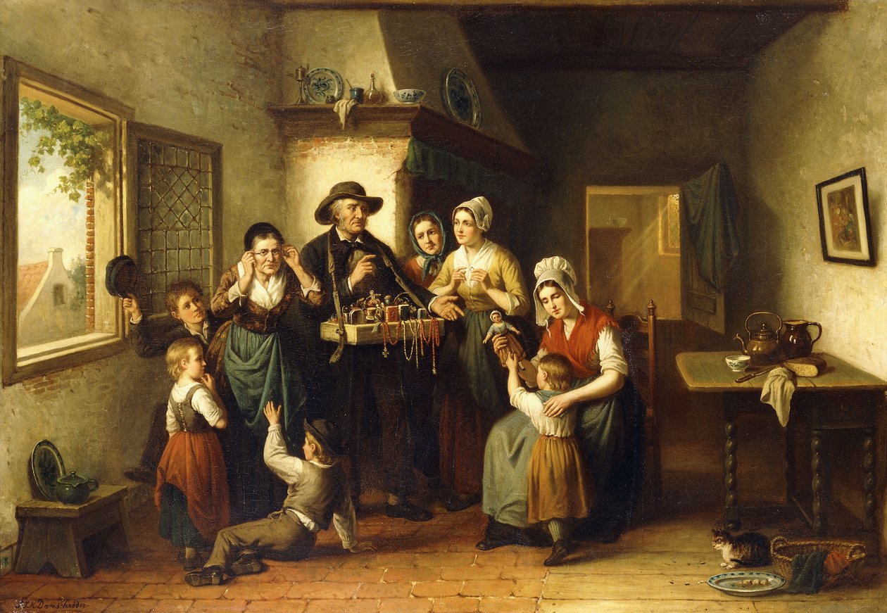 A házaló árui, alkotó: J.J.M. Damschroeder
