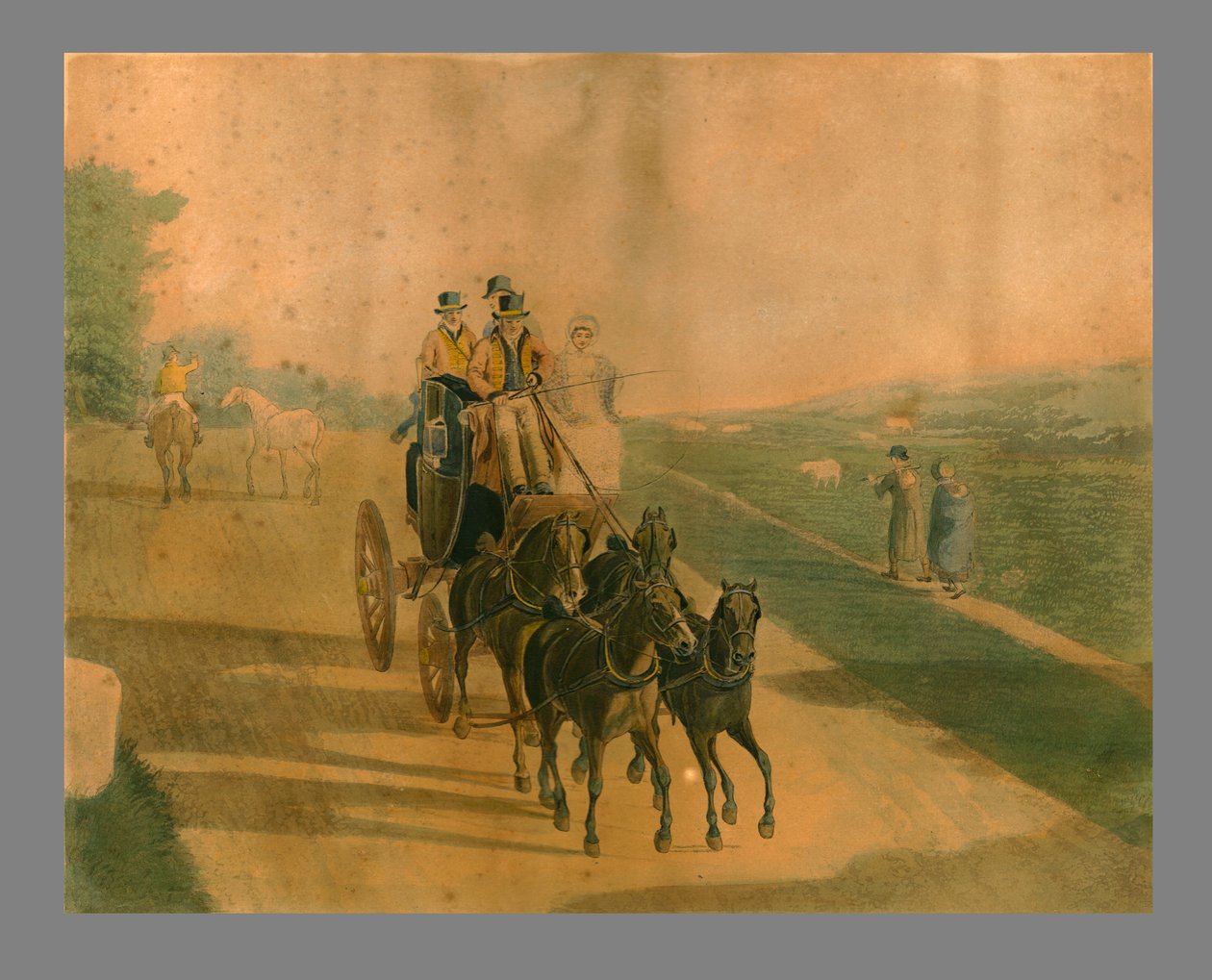 Postakocsi, 1820 alkotó: J.L.A.