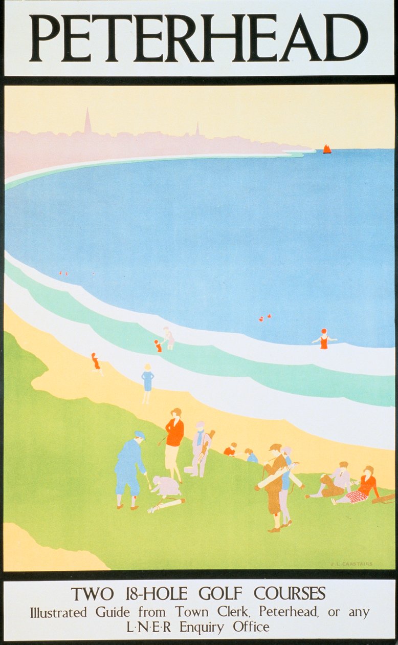 „Peterhead”, London & North Eastern Railway LNER poszter, 1930 alkotó: JL Carstairs