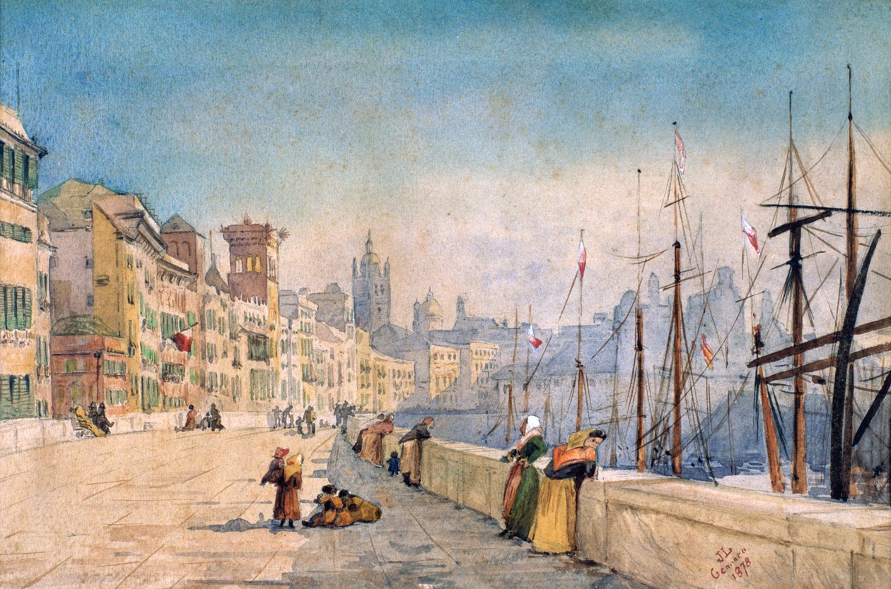 "A gének kikötője", 1878 alkotó: JL Gennato