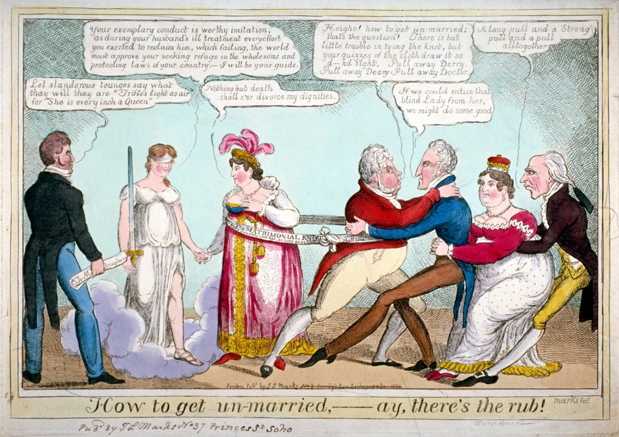 „Hogyan házasodjunk össze, na, ott a dörzsölés!”, 1820 alkotó: JL Marks