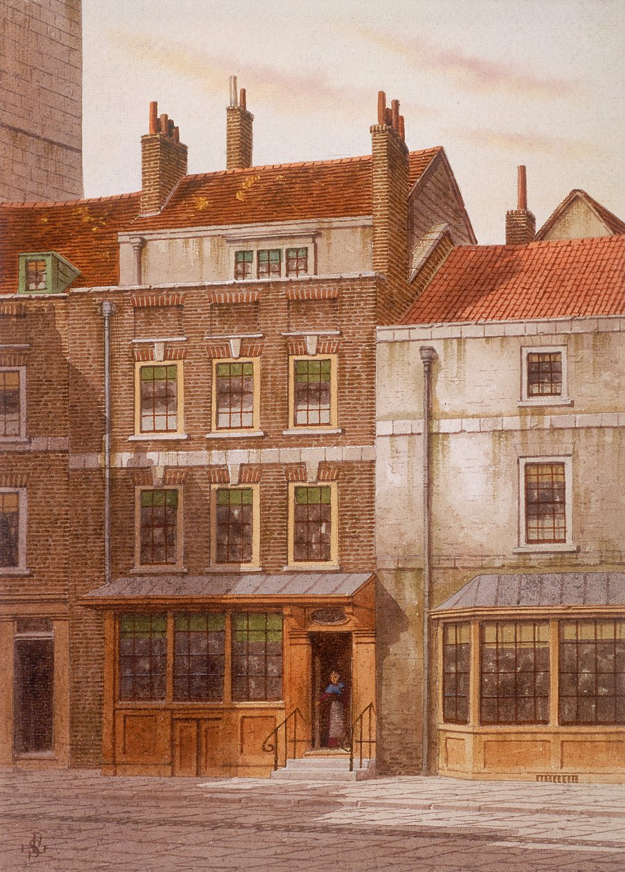 Plough Court, Lombard Street, London, 1870 alkotó: JL Stewart