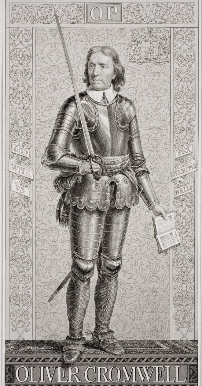 Oliver Cromwell (1599-1658) Az angol és skót történelem illusztrációiból, I. kötet alkotó: J.L. Williams