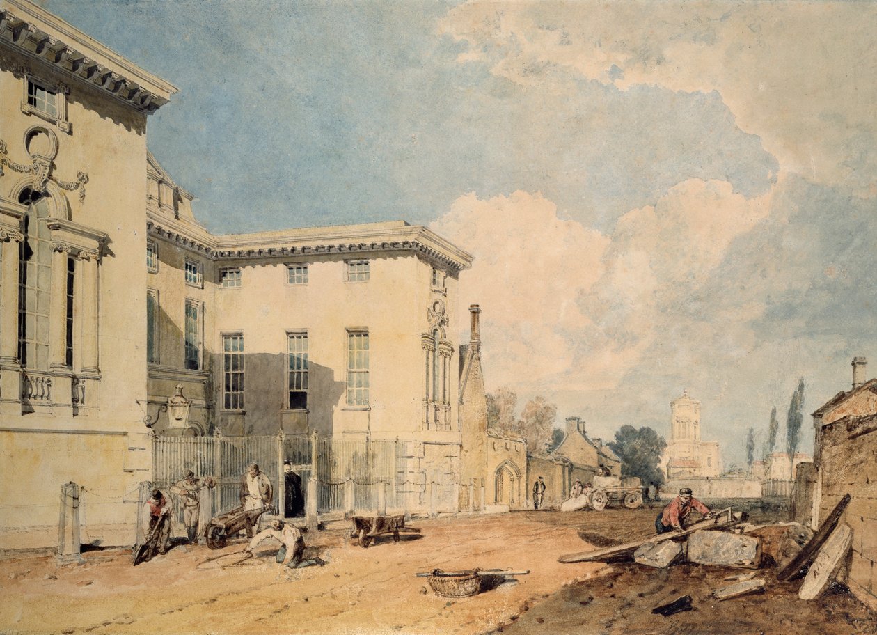 A Worcester College nézete, 1803-1804 alkotó: Joseph Mallord William Turner