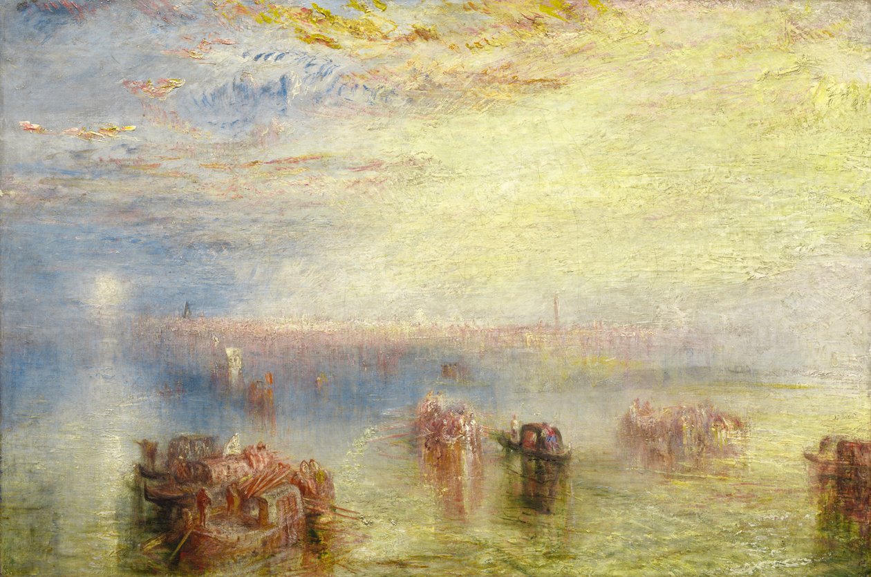 Velence megközelítése, 1844. alkotó: Joseph Mallord William Turner
