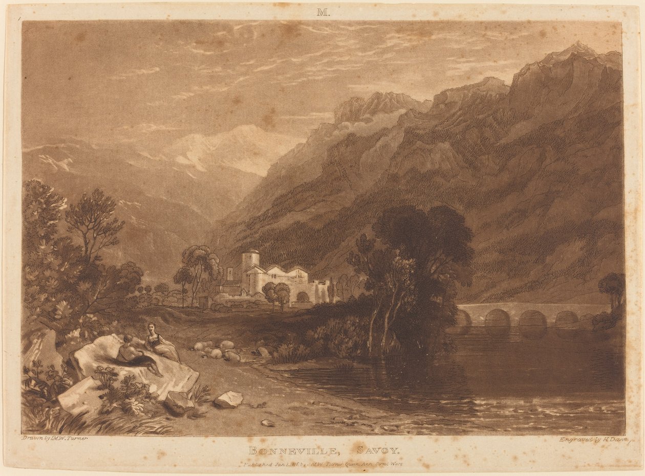 Bonneville, 1816-ban jelent meg. alkotó: Joseph Mallord William Turner
